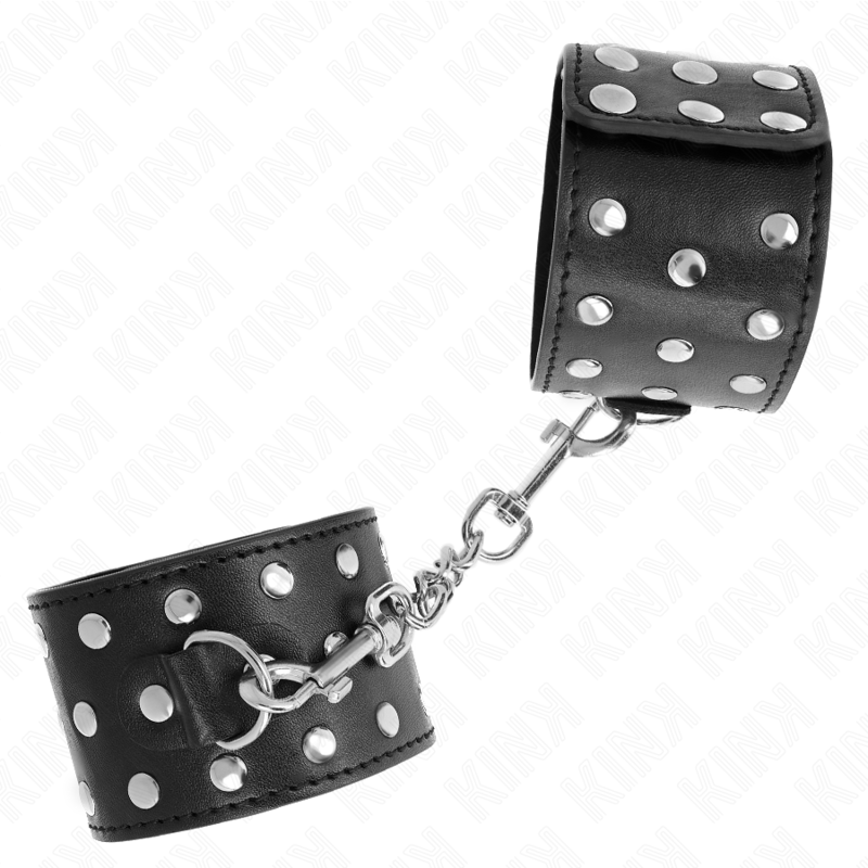 KINK - PUNK HANDGELENKFESSELN VERSTELLBAR 19-24 CM X 5,5 CM - Sexotim