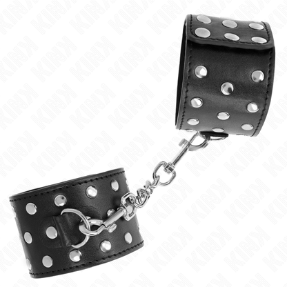 KINK - PUNK HANDGELENKFESSELN VERSTELLBAR 19-24 CM X 5,5 CM - Sexotim