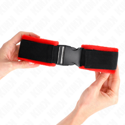 KINK - NYLON BIND KLETT-HANDFESSELN SCHWARZ MODELL 1 VERSTELLBAR 25-35 CM X 6 CM - Sexotim