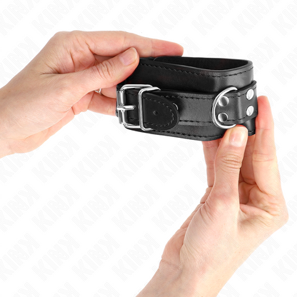 KINK - EINFACHE HANDGELENKSFESSELN SCHWARZ VERSTELLBAR 20-23 CM X 5,5 CM - Sexotim