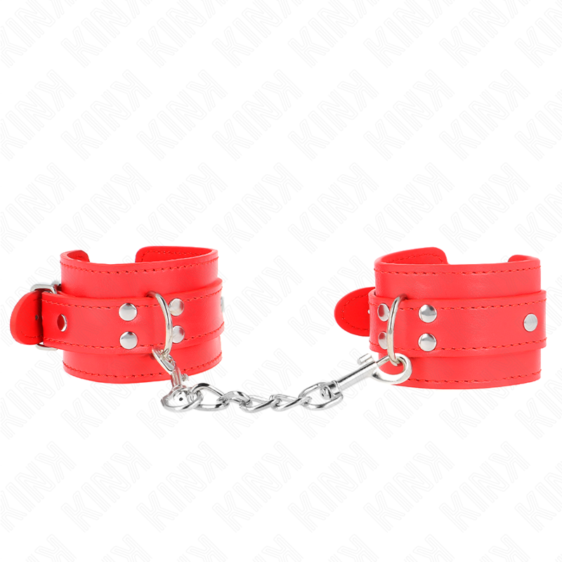 KINK - EINFACHE HANDGELENKSFESSELN ROT VERSTELLBAR 20-23 CM X 5,5 CM