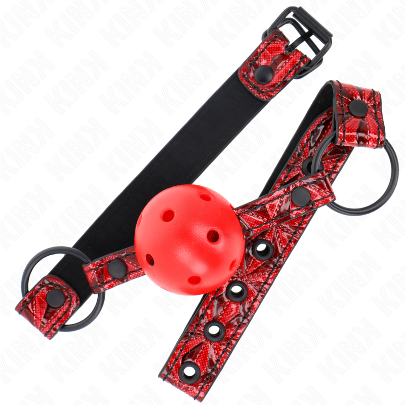 KINK - RAUTENMUSTER-BALL 4,5 CM GAG MODELL 1 64,5 CM VERSTELLBAR 42-60 CM