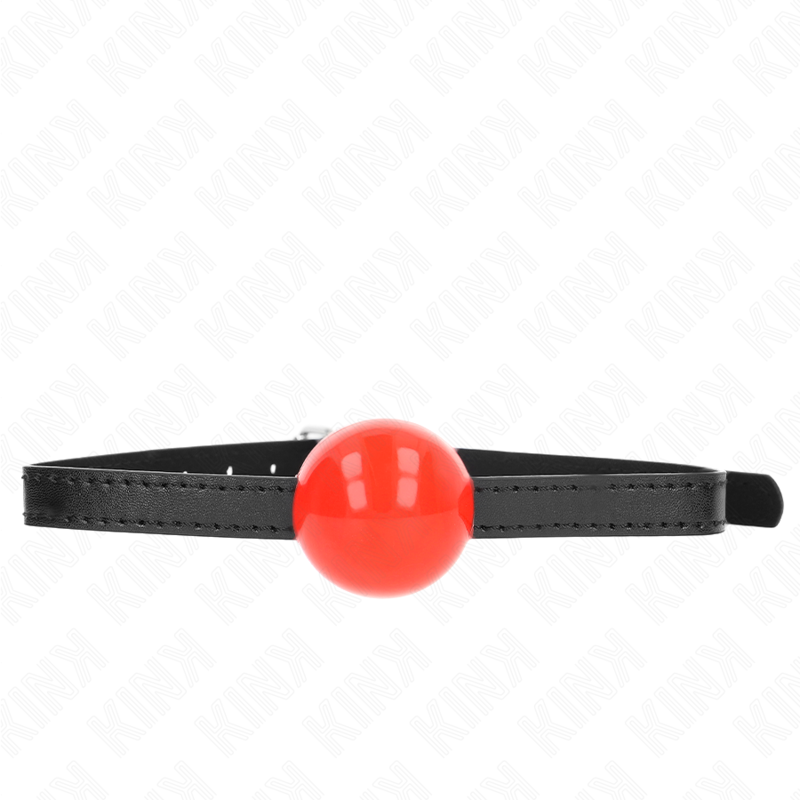 KINK - ROTER EINZELNER FESTER BALL 4 CM GAG 65 x 1,5 CM