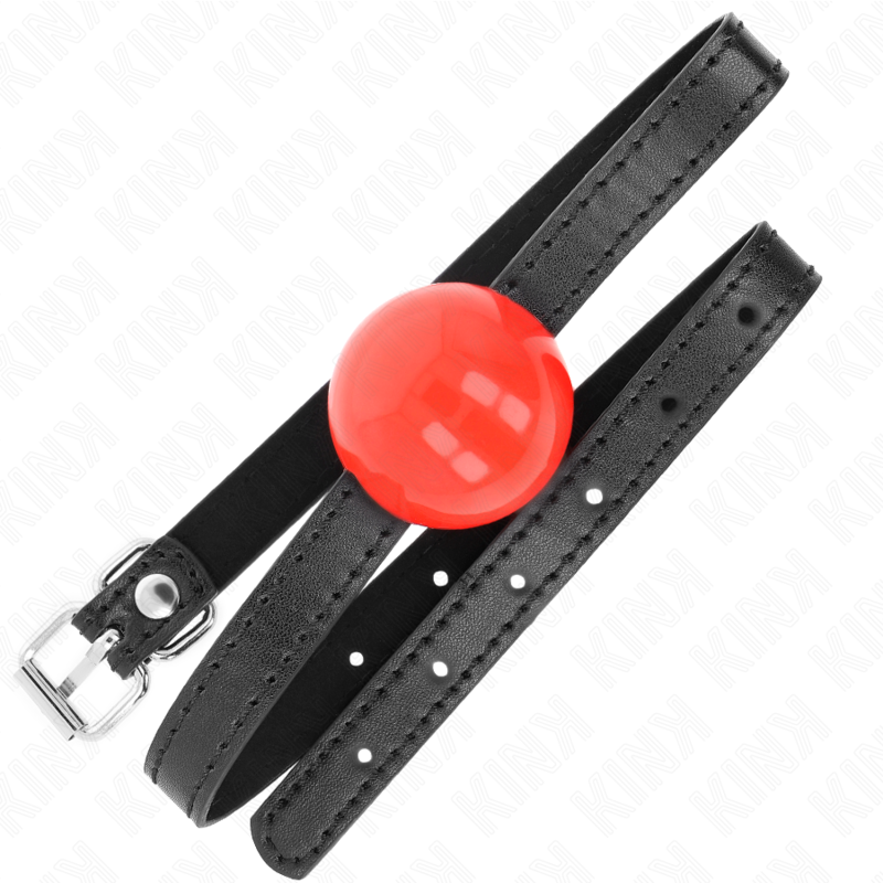 KINK - ROTER EINZELNER FESTER BALL 4 CM GAG 65 x 1,5 CM