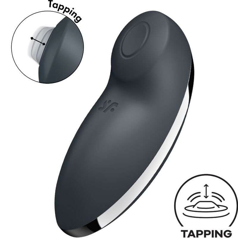 SATISFYER - TAP & CLIMAX 2 VIBRATOR & STIMULATOR GRAU - Sexotim