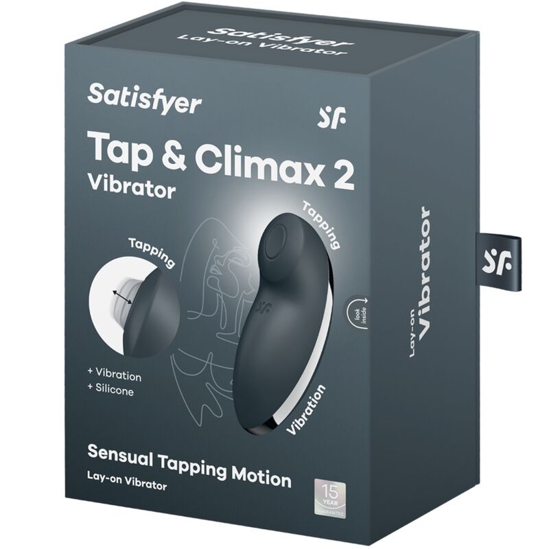 SATISFYER - TAP & CLIMAX 2 VIBRATOR & STIMULATOR GRAU - Sexotim