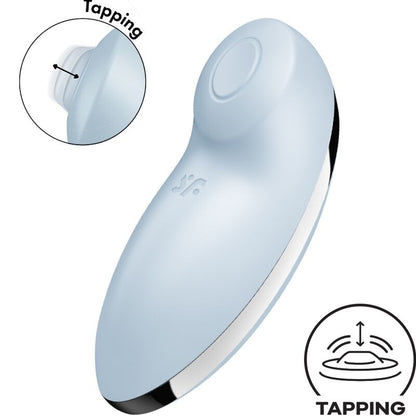 SATISFYER - TAP & CLIMAX 2 VIBRATOR & STIMULATOR BLAU - Sexotim