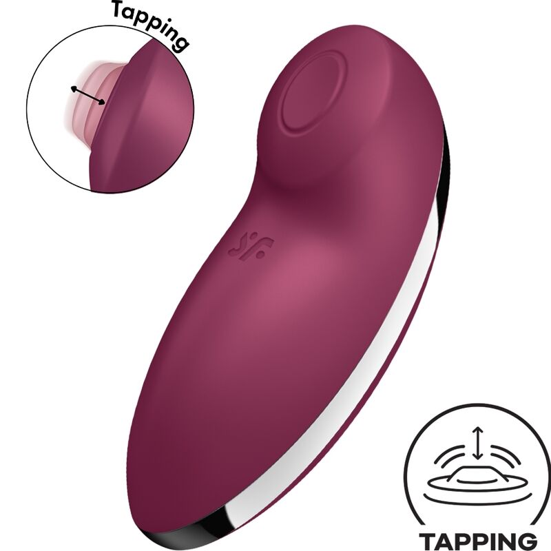 SATISFYER - TAP & CLIMAX 2 VIBRATOR & STIMULATOR ROT - Sexotim