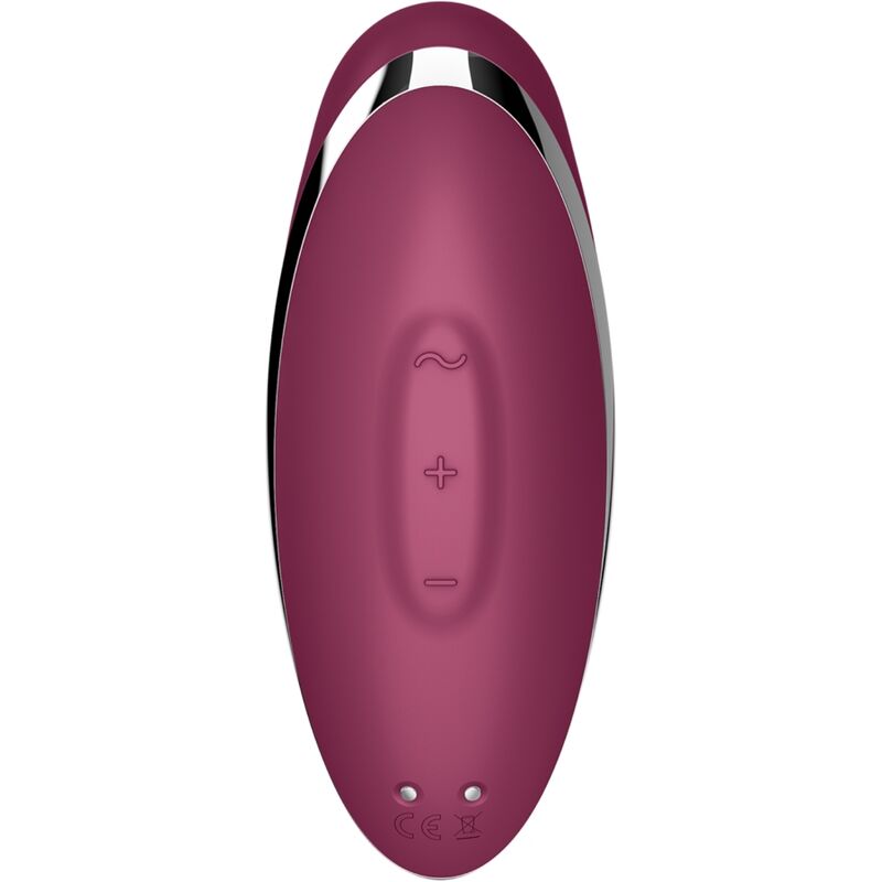 SATISFYER - TAP & CLIMAX 2 VIBRATOR & STIMULATOR ROT - Sexotim