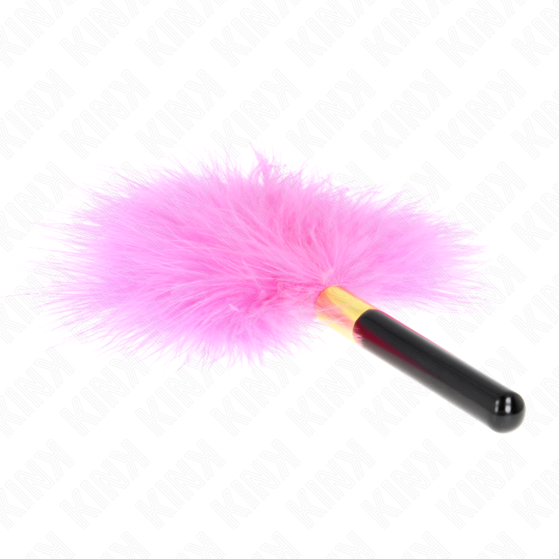 KINK - FUCHSIA GOLD METALL KITZELFEDERN 18 CM - Sexotim