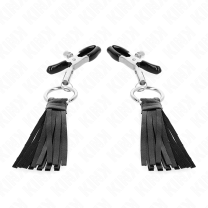 KINK - KUNSTLEDER QUASTEN NIPPELKLEMMEN 6 CM - Sexotim