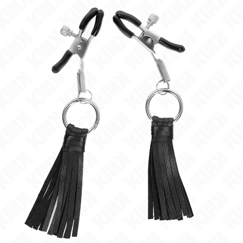 KINK - KUNSTLEDER QUASTEN NIPPELKLEMMEN 6 CM - Sexotim