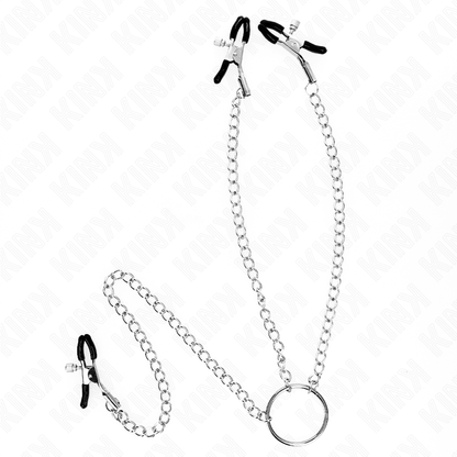 KINK - DREIFACH NIPPEL- UND KLITZISKLEMMEN MIT KETTE - Sexotim