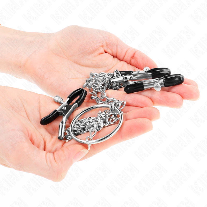 KINK - DREIFACH NIPPEL- UND KLITZISKLEMMEN MIT KETTE - Sexotim