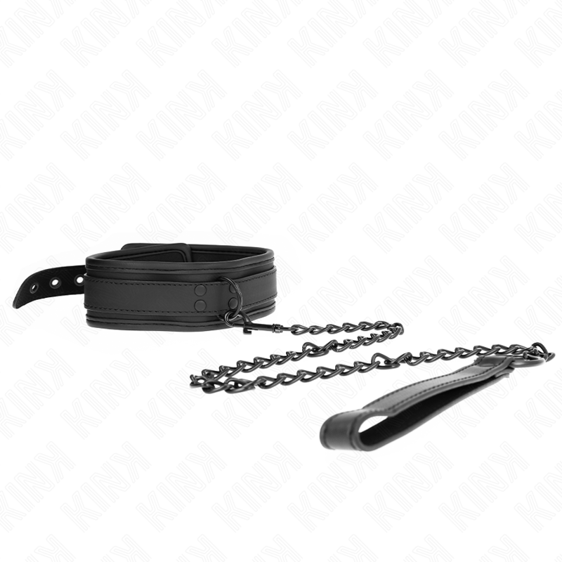 KINK - NEOPREN BONDAGE HALSBAND MODELL-1 MIT GÜRTEL 78 CM VERSTELLBAR 37,5 X 49,5 CM