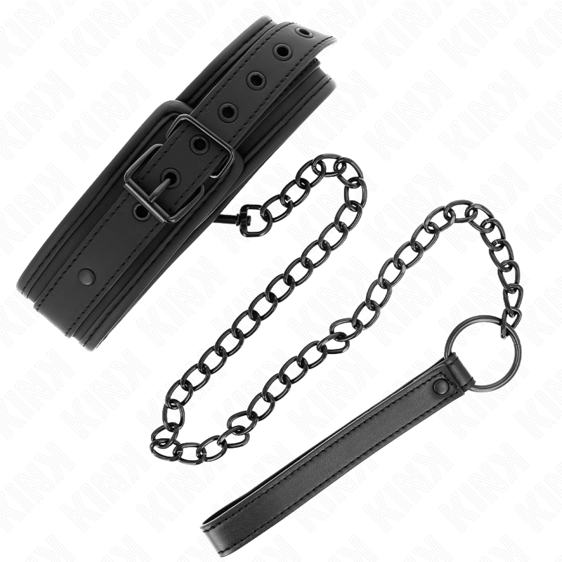 KINK - NEOPREN BONDAGE HALSBAND MODELL-1 MIT GÜRTEL 78 CM VERSTELLBAR 37,5 X 49,5 CM