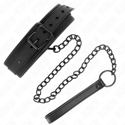 KINK - NEOPREN BONDAGE HALSBAND MODELL-1 MIT GÜRTEL 78 CM VERSTELLBAR 37,5 X 49,5 CM