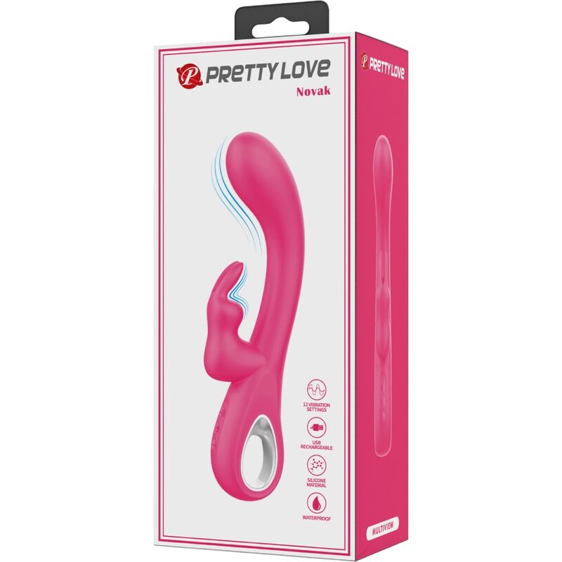 PRETTY LOVE - NOVAK RABBIT VIBRATOR 12 VIBRATIONEN ROSA - Sexotim
