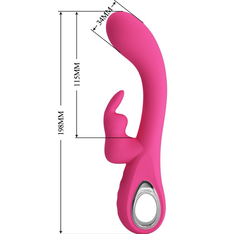 PRETTY LOVE - NOVAK RABBIT VIBRATOR 12 VIBRATIONEN ROSA - Sexotim
