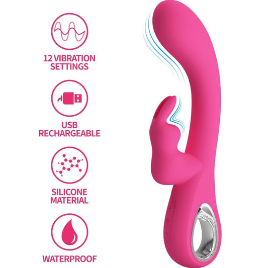 PRETTY LOVE - NOVAK RABBIT VIBRATOR 12 VIBRATIONEN ROSA - Sexotim