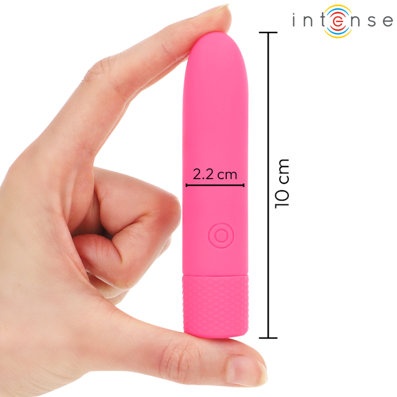 INTENSE - SYMONE VIBRIERENDER BULLET  ROSA 8 VIBRATIONEN 10 X 2,2 CM - Sexotim