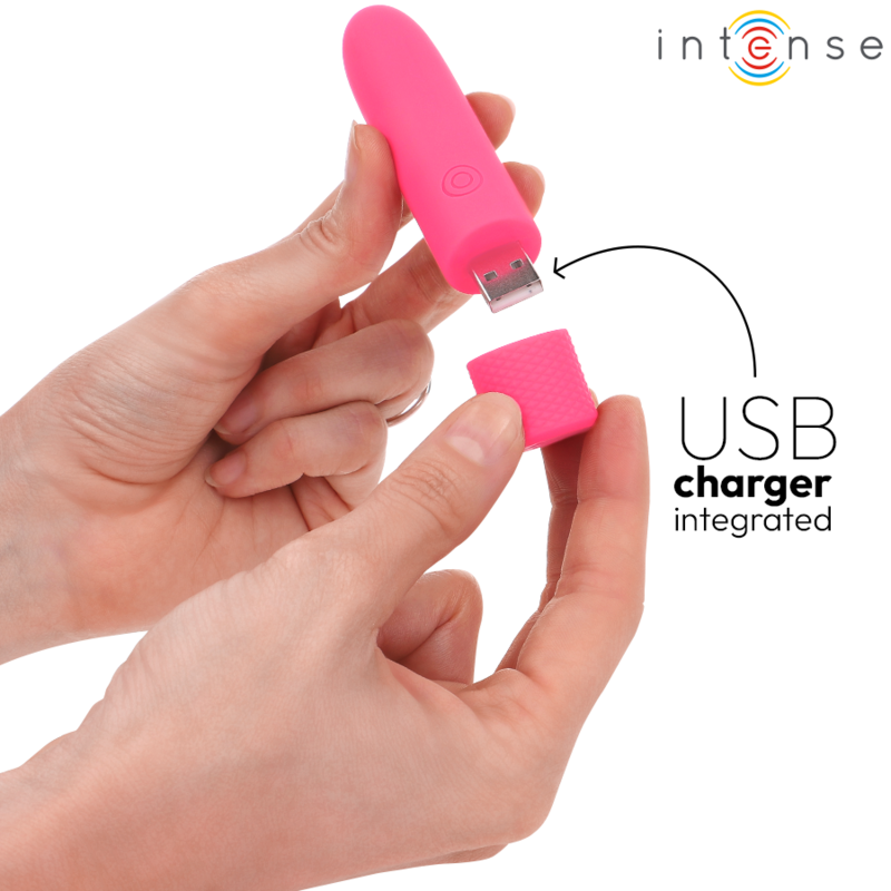 INTENSE - SYMONE VIBRIERENDER BULLET  ROSA 8 VIBRATIONEN 10 X 2,2 CM - Sexotim