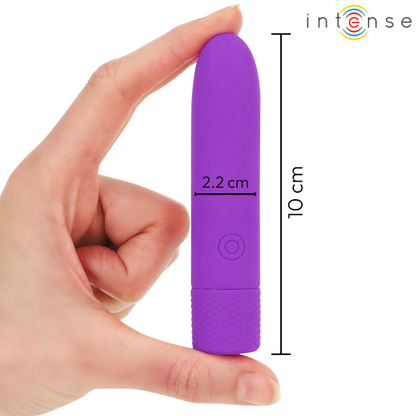 INTENSE - SYMONE VIBRIERENDER BULLET LILA 8 VIBRATIONEN 10 X 2,2 CM - Sexotim