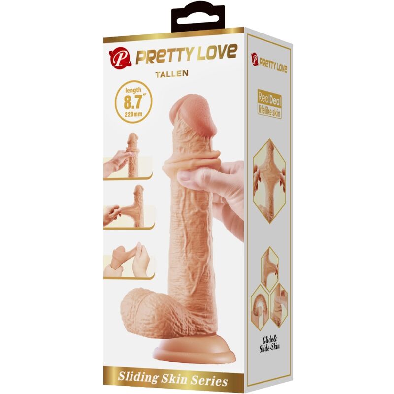 PRETTY LOVE - GROSSER REALISTISCHER DILDO 22 CM FLEISCH - Sexotim