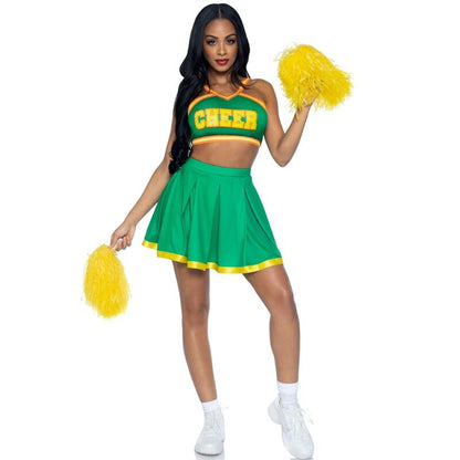 LEG AVENUE - KOSTÜM CHEERLEADER GRÜN S/M - Sexotim