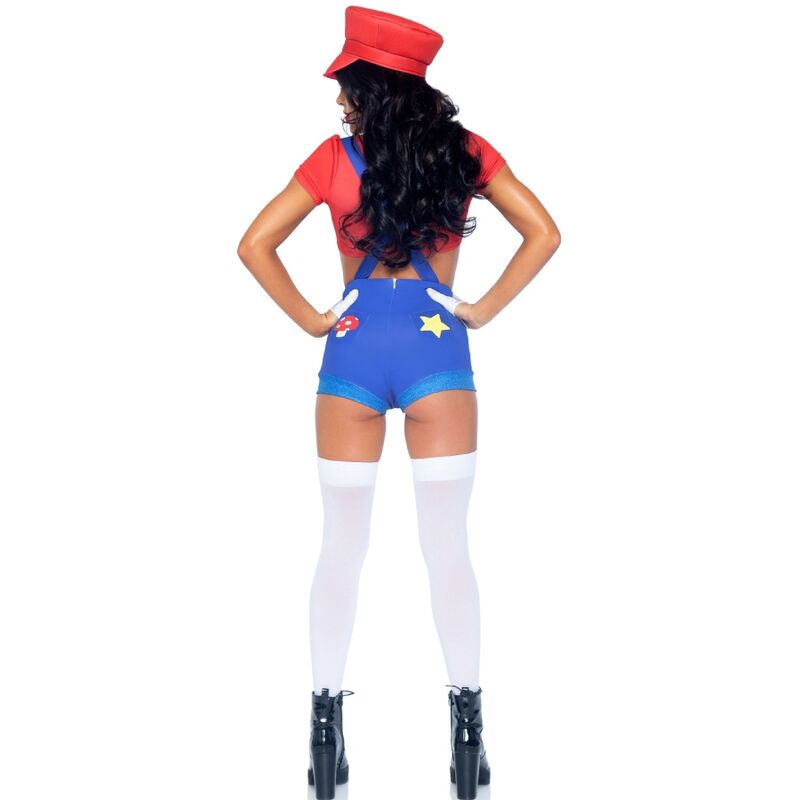 LEG AVENUE - SEXY KOSTÜM MARIO BROS ROT/BLAU S - Sexotim