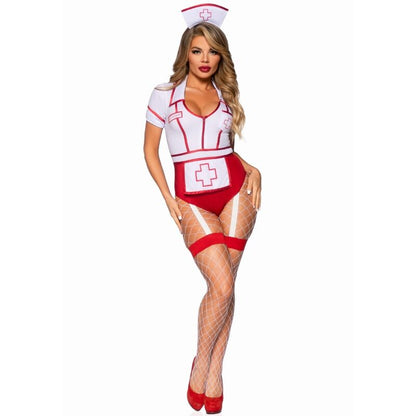 LEG AVENUE - SEXY KRANKENSCHWESTERKOSTÜM ROT/WEISS S - Sexotim