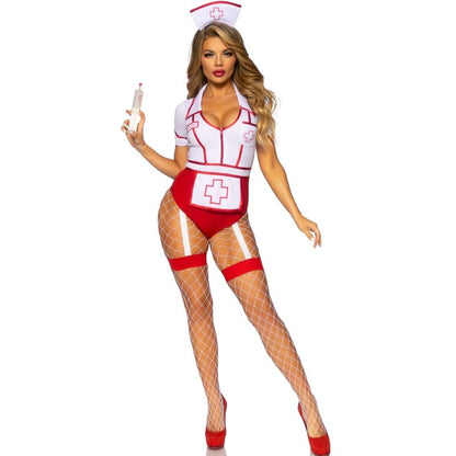 LEG AVENUE - SEXY KRANKENSCHWESTERKOSTÜM ROT/WEISS S - Sexotim