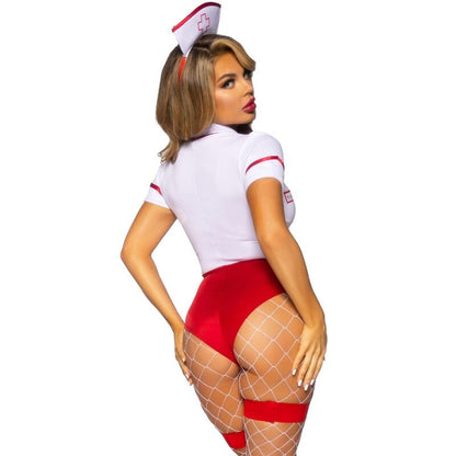 LEG AVENUE - SEXY KRANKENSCHWESTERKOSTÜM ROT/WEISS S - Sexotim