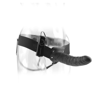 FETISH FANTASY SERIES - 19 CM VIBRIERENDER HOHL-STRAP-ON SCHWARZ - Sexotim