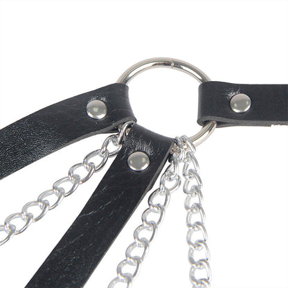 SUBBLIME - 953713 PUNK BONDAGE GÜRTEL METALLSCHNALLE SCHWARZ EINE GRÖSSE - Sexotim