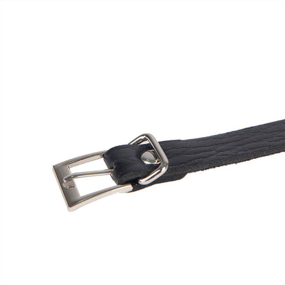 SUBBLIME - 953713 PUNK BONDAGE GÜRTEL METALLSCHNALLE SCHWARZ EINE GRÖSSE - Sexotim