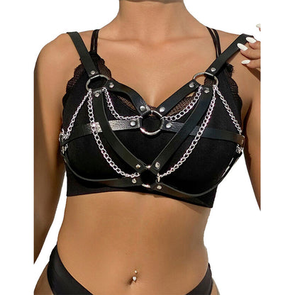 SUBBLIME - 953713 PUNK BONDAGE GÜRTEL METALLSCHNALLE SCHWARZ EINE GRÖSSE - Sexotim