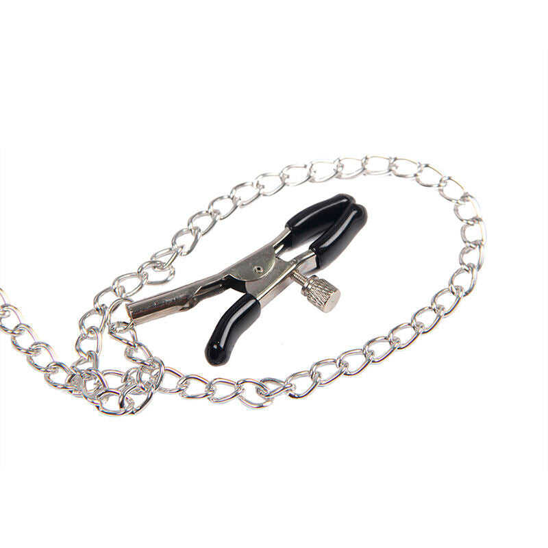 SUBBLIME - 953720 BONDAGE LEDERRIEMEN BRUSTKLEMMEN SCHWARZ EINE GRÖSSE - Sexotim