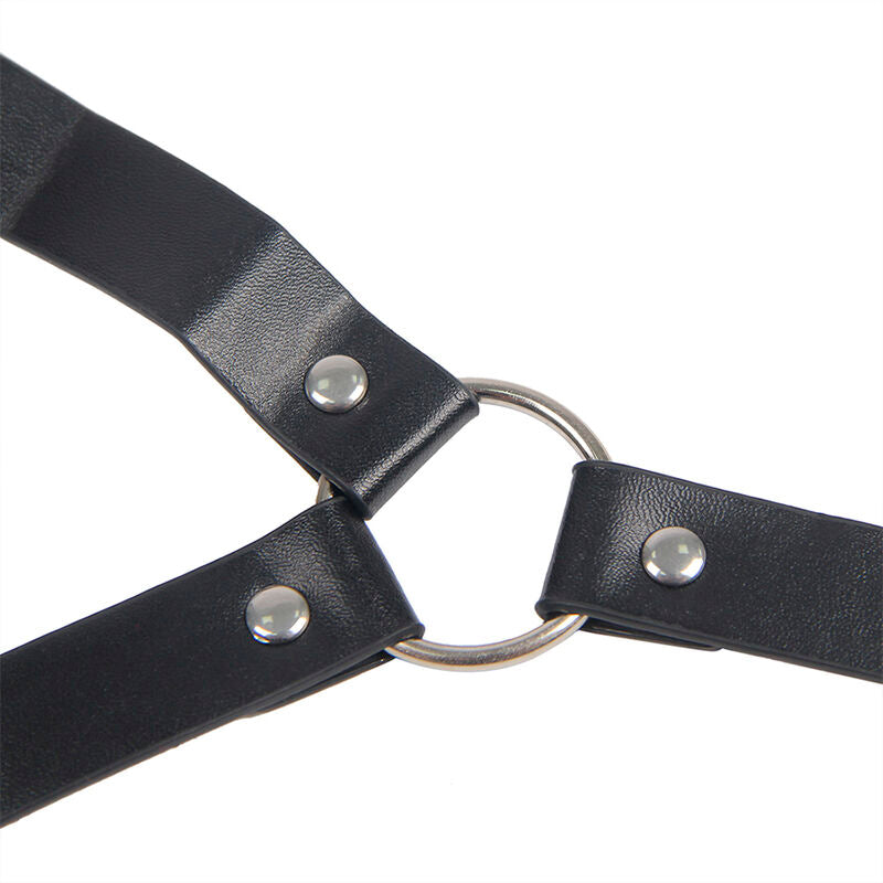 SUBBLIME - 953720 BONDAGE LEDERRIEMEN BRUSTKLEMMEN SCHWARZ EINE GRÖSSE - Sexotim