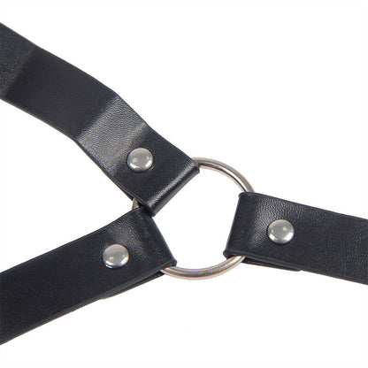SUBBLIME - 953720 BONDAGE LEDERRIEMEN BRUSTKLEMMEN SCHWARZ EINE GRÖSSE - Sexotim