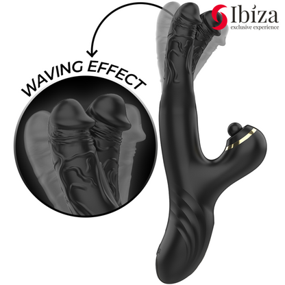 IBIZA - ZWEI DRACHEN DOPPELVIBRATOR SCHWARZ - Sexotim