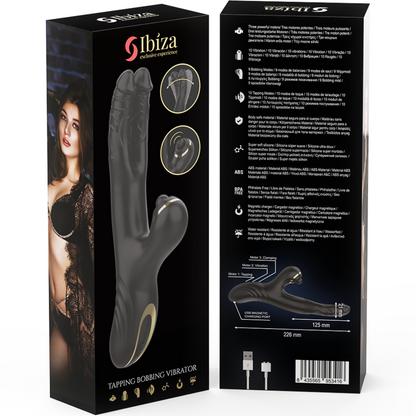 IBIZA - ZWEI DRACHEN DOPPELVIBRATOR SCHWARZ - Sexotim