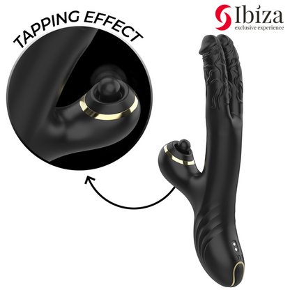 IBIZA - ZWEI DRACHEN DOPPELVIBRATOR SCHWARZ - Sexotim