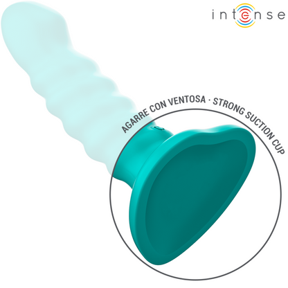 INTENSE - BUFFY VIBRATOR MIT SPIRALE DESIGN & FERNBEDIENUNG, 10 VIBRATIONEN, BLAU - Sexotim