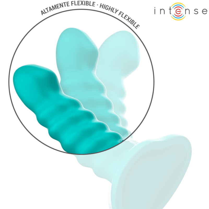 INTENSE - BUFFY VIBRATOR MIT SPIRALE DESIGN & FERNBEDIENUNG, 10 VIBRATIONEN, BLAU - Sexotim