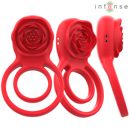 INTENSE - GAIL STIMULATOR ROSE 10 VIBRATIONEN ROT MIT FERNBEDIENUNG - Sexotim