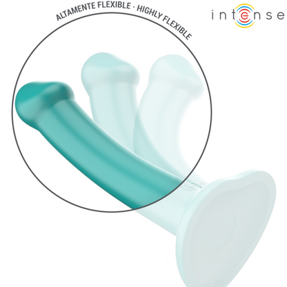 INTENSE - KATIE VIBRATOR MIT SAUGNÄPFEN 10 VIBRATIONEN BLAU FERNBEDIENUNG - Sexotim