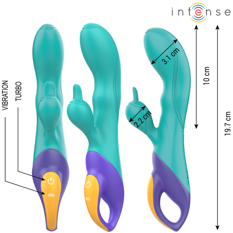 INTENSE - FRED RABBIT VIBRATOR BLAU - Sexotim