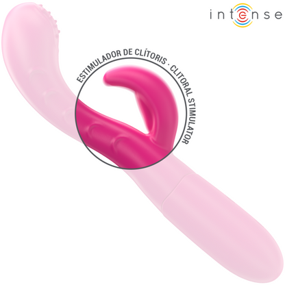 INTENSE - AMARA VIBRATOR MIT STIMULIERENDER ZUNGE 10 VIBRATIONEN ROSA - Sexotim