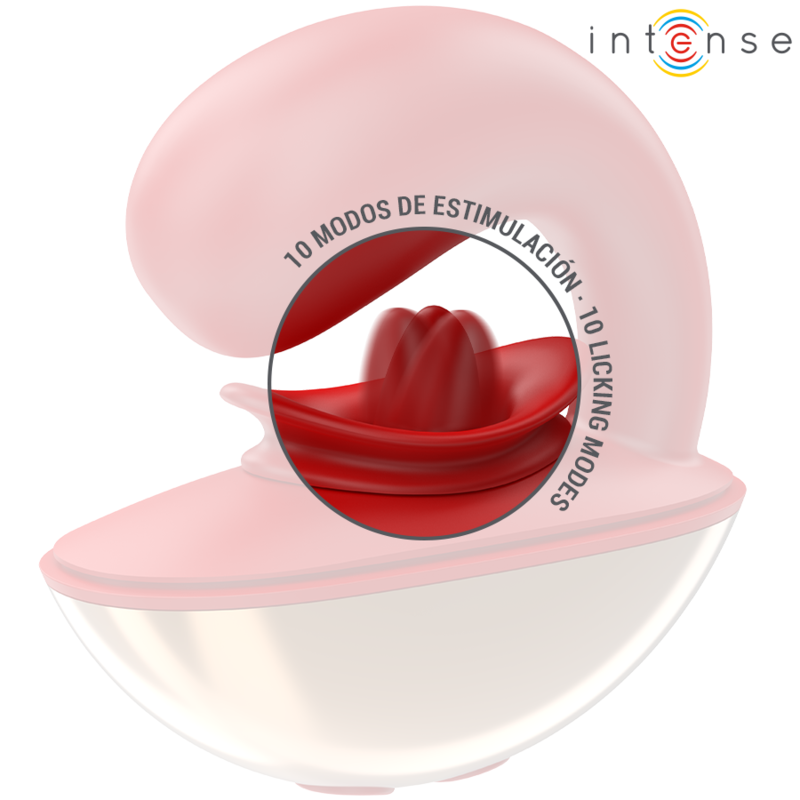 INTENSE - MARIAH VIBRATOR & STIMULATOR IN U-FORM, 10 VIBRATIONEN, ROT - Sexotim